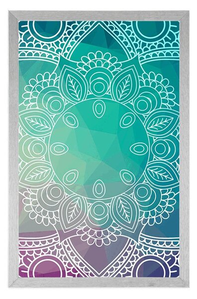 Poszter pasztell színű Mandala