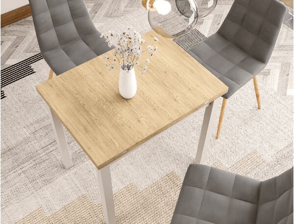 Kihúzható étkezőasztal FLIP 80(160)X80 cm, Cremona tölgy Torro/kasmír