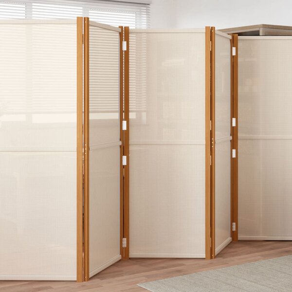 Fehér 5 paneles térelválasztó 350x180 cm