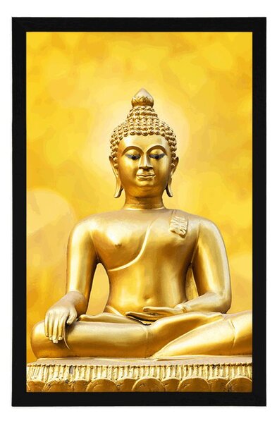 Poszter arany Buddha szobor