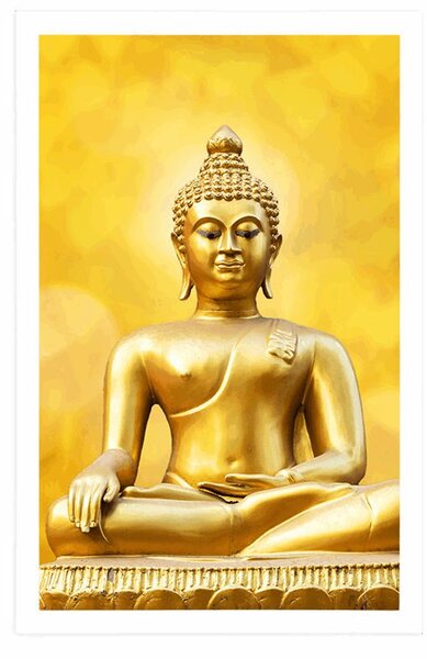 Poszter arany Buddha szobor