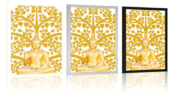 Poszter Buddha az élet fájával