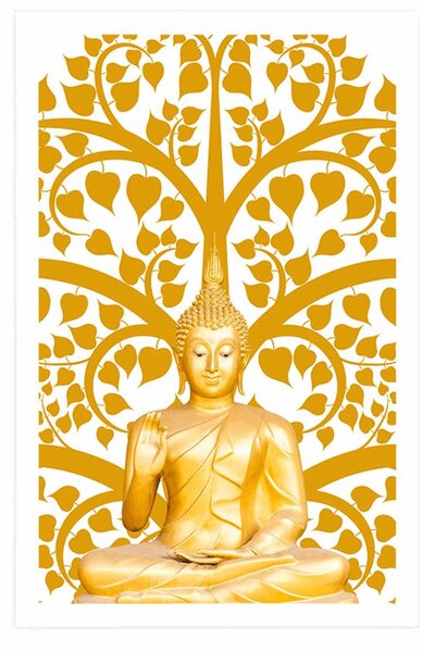 Poszter Buddha az élet fájával