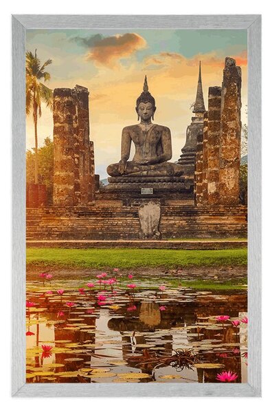 Poszter Buddha szobor a Sukhothai parkban