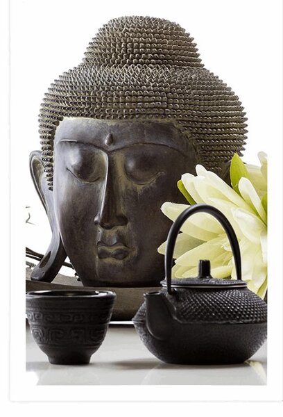 Poszter wellness csendélet Buddhával