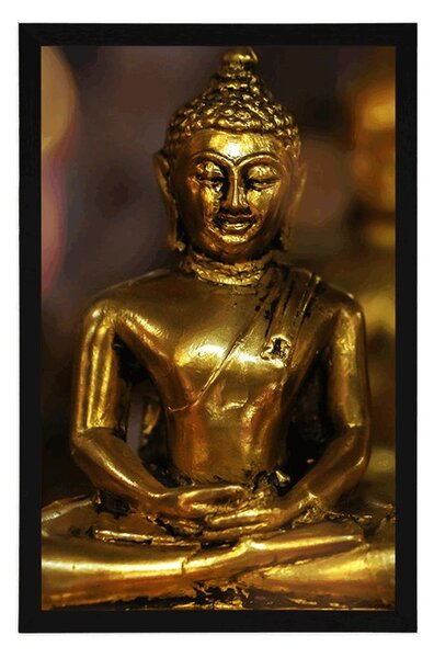 Poszter Buddha absztrakt háttérrel