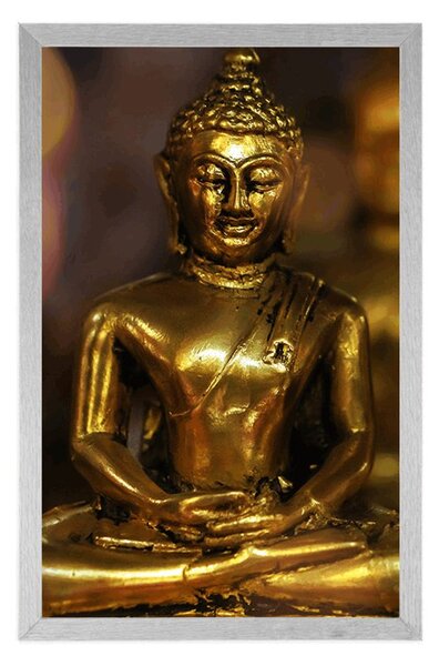 Poszter Buddha absztrakt háttérrel