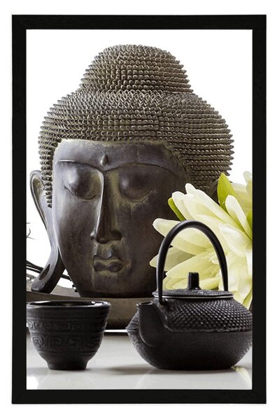Poszter wellness csendélet Buddhával