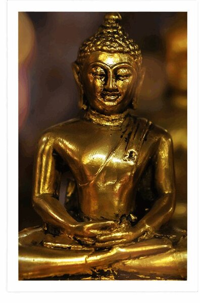 Poszter Buddha absztrakt háttérrel