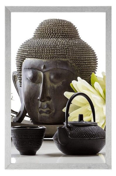 Poszter wellness csendélet Buddhával