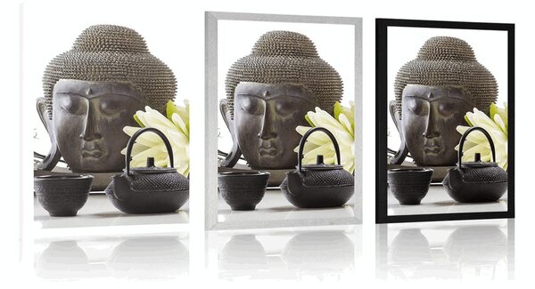Poszter wellness csendélet Buddhával