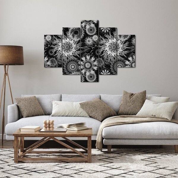 Kép - Fekete és fehér gyűszűvirág (150x105 cm)