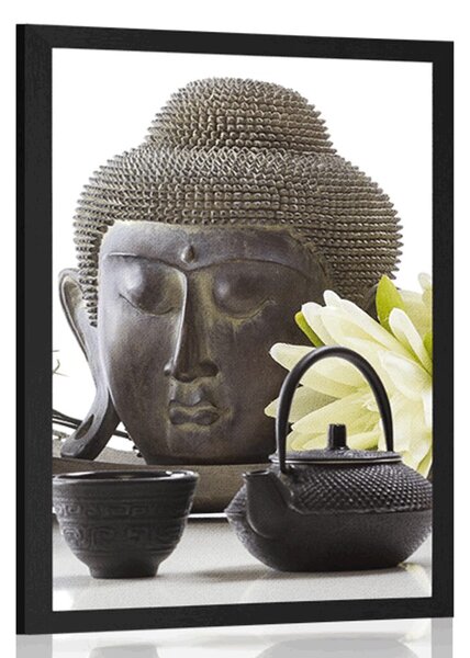 Poszter wellness csendélet Buddhával
