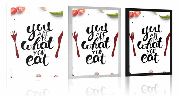 Poszter idézettel - You are what you eat