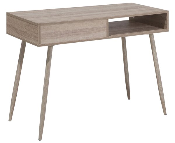 Világos Fa Íróasztal 100 x 48 cm DEORA
