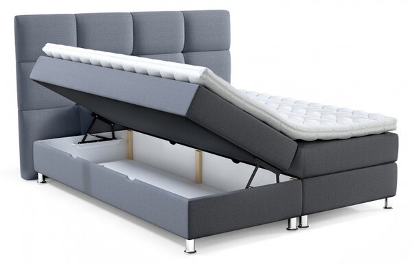 CARMIN boxspring ágy 180x200 - bézs + INGYENES topper