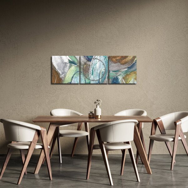 Kép - Absztrakt figurás festészet (órával) (90x30 cm)