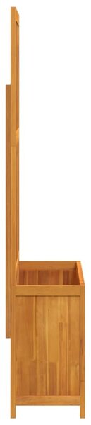 Tömör akácfa rácsos ültetőláda 100 x 32 x 165 cm