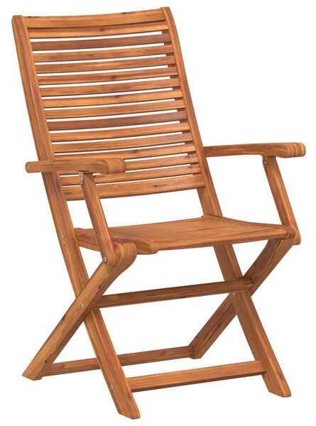 4 db összecsukható tömör akácfa kerti szék 57x66x95 cm