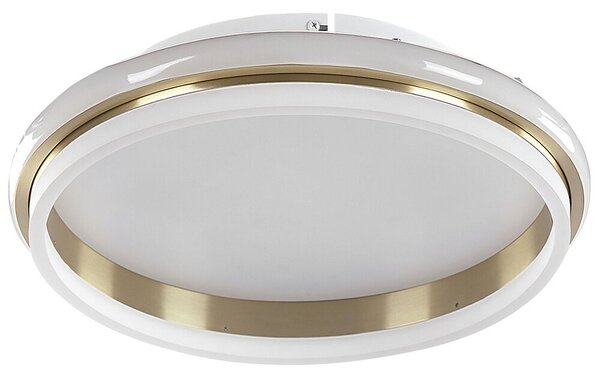 Fehér és arany fém LED mennyezeti lámpa ⌀ 42 cm TAPING