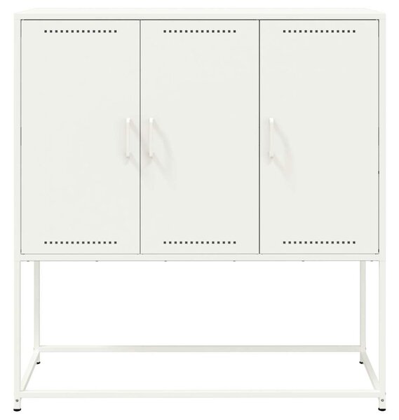 Fehér acél magasszekrény 100,5 x 39 x 107 cm