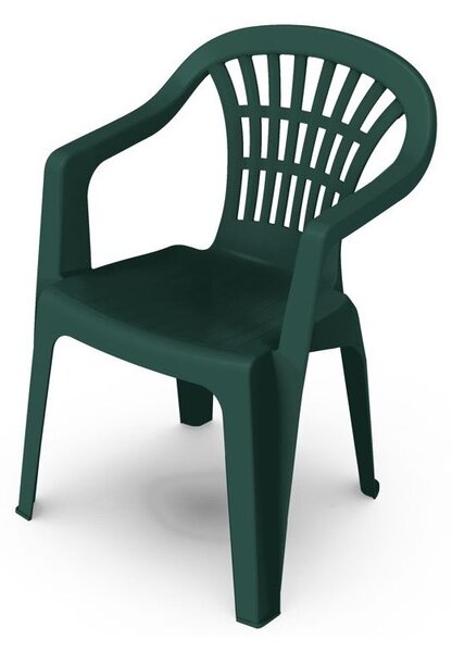 LYRA műanyag kerti szék - zöld