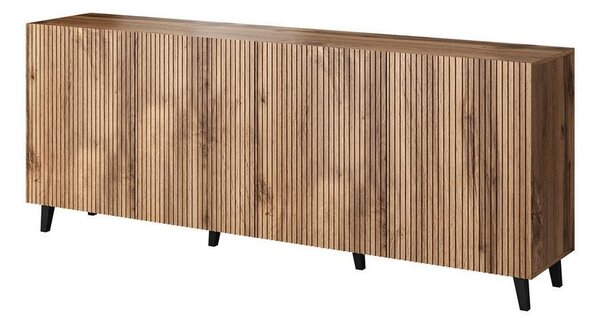 HAER 2 designer ajtós komód- wotan tölgy / fekete