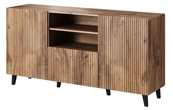 HAER 1 kombinált design komód - wotan tölgy / fekete