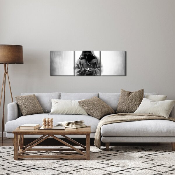 Kép - Egy szerzetes egy kolostorban (órával) (90x30 cm)