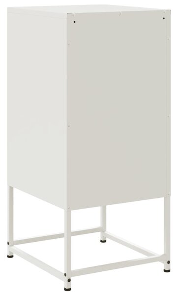 Fehér acél éjjeliszekrény 36 x 39 x 78 cm