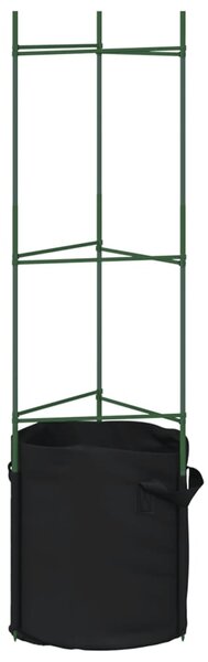 2 db acél és PP paradicsom ketrec növényzsákkal 116 cm