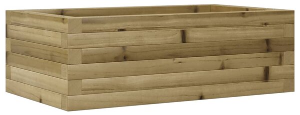Impregnált fenyőfa kerti virágláda 70x40x23 cm