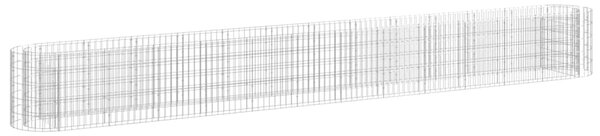 Horganyzott vas gabion magaságyás 470 x 50 x 50 cm