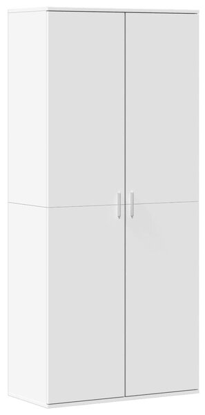 Fehér szerelt fa cipősszekrény 80 x 39 x 178 cm