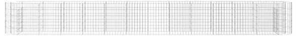 Horganyzott vas gabion magaságyás 470 x 50 x 50 cm