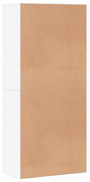 Fehér szerelt fa cipősszekrény 80 x 39 x 178 cm
