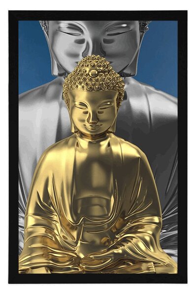 Poszter meditálló Buddha