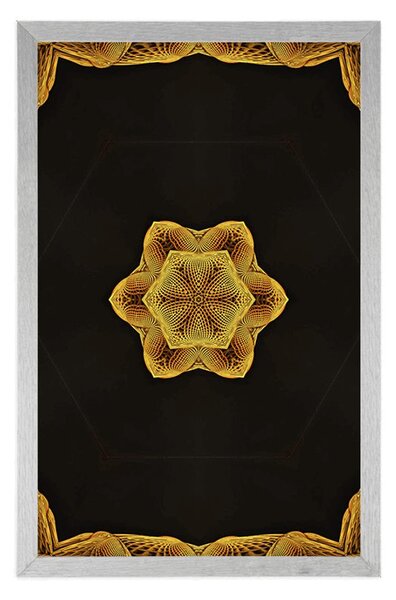 Poszter érdekes arany Mandala
