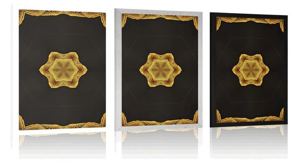Poszter érdekes arany Mandala
