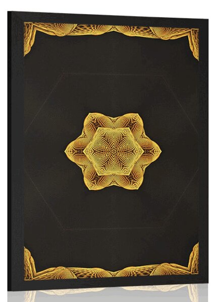 Poszter érdekes arany Mandala