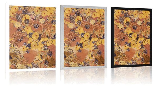 Poszter absztrakciót G. Klimt ihlette