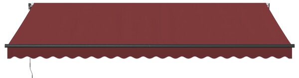 Burgundi vörös kézzel kihúzható napellenző 500 x 300 cm