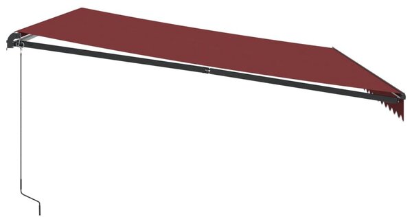 Burgundi vörös kézzel kihúzható napellenző 500 x 300 cm