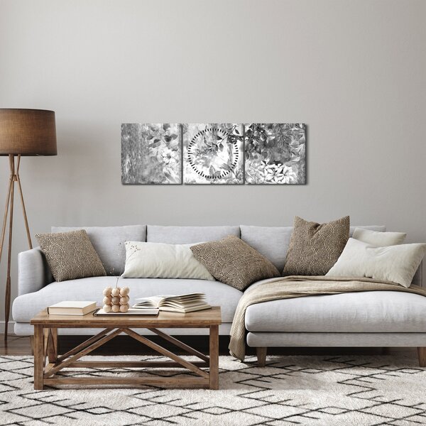 Kép - Romantikus kert (órával) (90x30 cm)