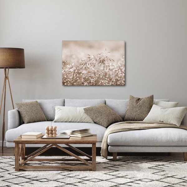 Kép - rét barna árnyalatokban (70x50 cm)