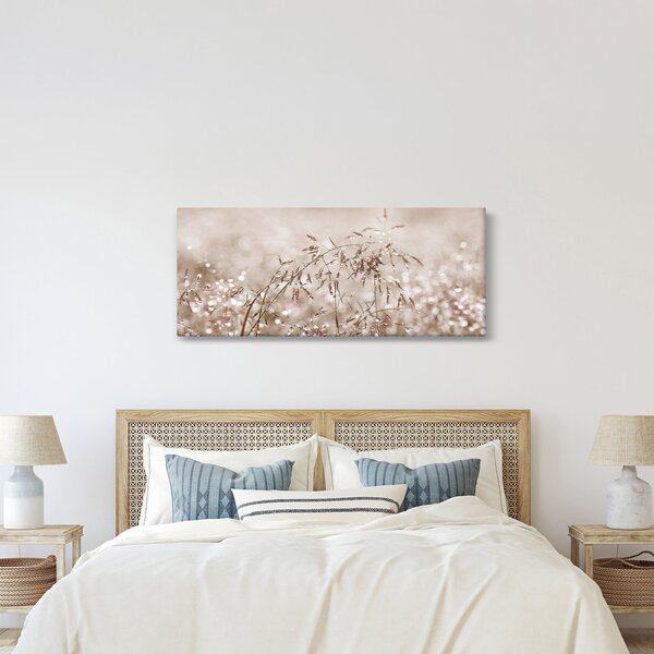 Kép - rét barna árnyalatokban (120x50 cm)