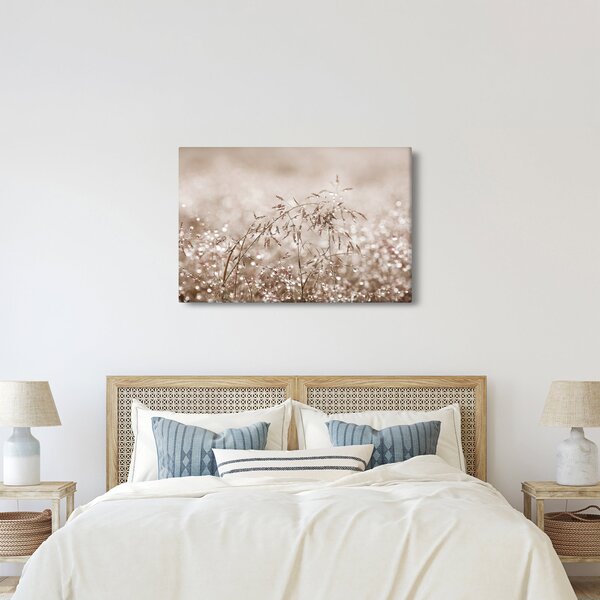 Kép - rét barna árnyalatokban (90x60 cm)