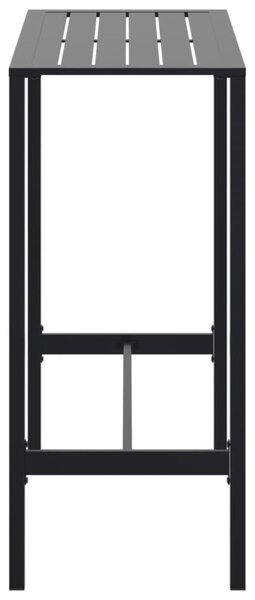 Fekete porszórt acél bárasztal 100 x 50 x 110 cm