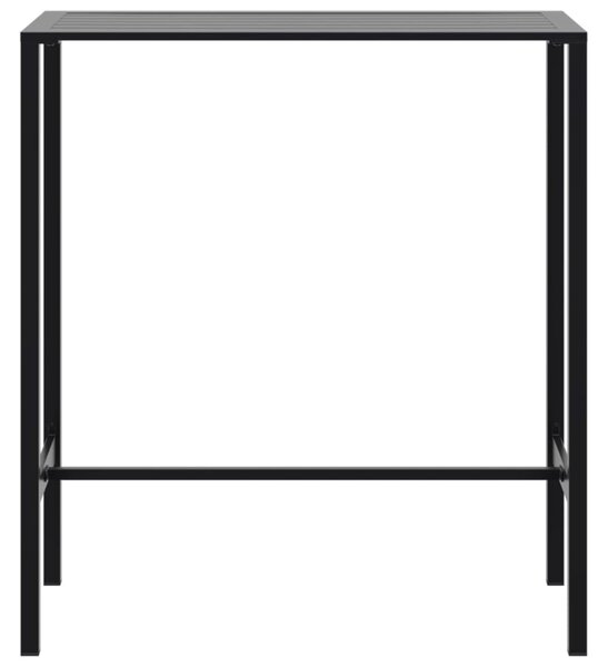 Fekete porszórt acél bárasztal 100 x 50 x 110 cm