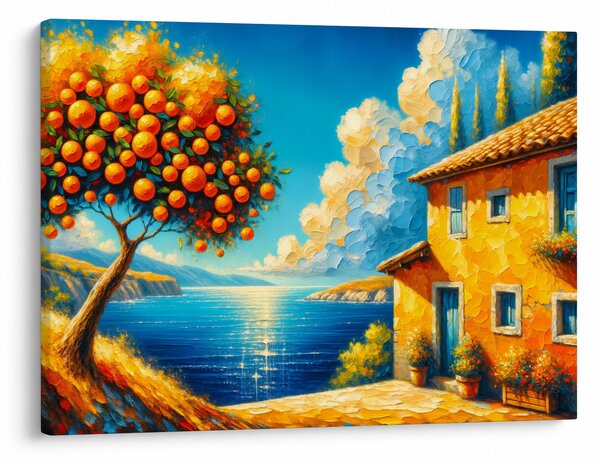 Kép - Ház narancsokkal II. (70x50 cm)